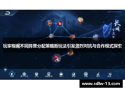 玩家根据不同阵营分配策略新玩法引发激烈对抗与合作模式探索
